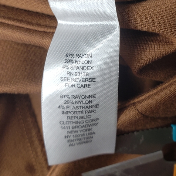 Tahari Pullon Slim Straight Leg Comfy Biz Casual Neutral Minimalist Capsule Pant - Picture 8 of 12